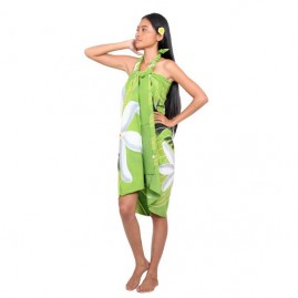 Pareo bali art fait main maire et fleurs de tiare 8484-d1