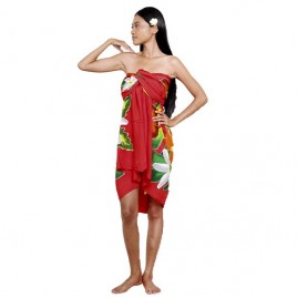 Pareo bali art fait main fleurs polynesiennes 8324-b1