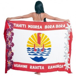 Pareo bali art fait main drapeau polynesien 8371-c2