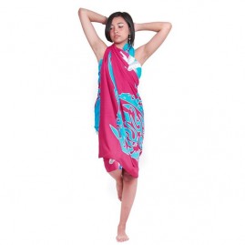 Pareo bali art fait main manta et dauhin 8282-c2