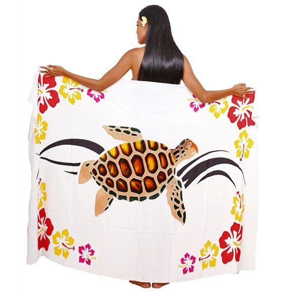 Pareo bali art fait main tortue honu tahiti 8231-a2 Pareo bali art fait main tortue honu tahiti 8231-a2