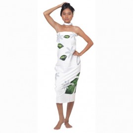 Pareo bali art fait main fleurs de tiare tahiti 8344-f3