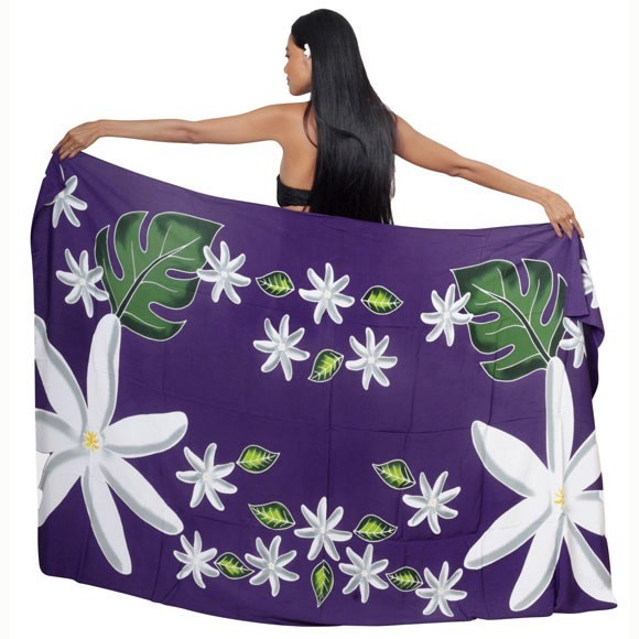 Pareo bali art fait main fleurs de tiare tahiti 8343-f3 Pareo bali art fait main fleurs de tiare tahiti 8343-f3