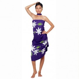 Pareo bali art fait main fleurs de tiare tahiti 8343-f3