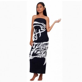 Pareo bali art fait main manta dauphin tribal 8861-d3