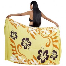 Pareo bali art fait main fleurs hibiscus aute 8008-c3