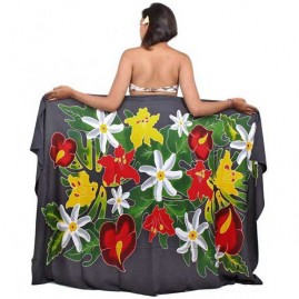 Pareo bali art fait main fleurs polynesiennes 8322-a3