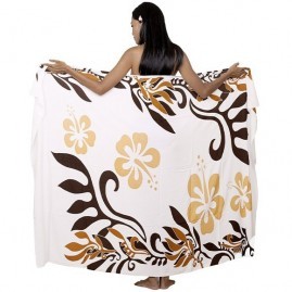 Pareo bali art fait main fleurs hibiscus aute 8004-a3