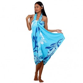 Pareo bali art fait main fleurs hibiscus aute 8000-g4