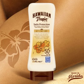 Creme solaire satin 180ml hawaiian tropic spf50+