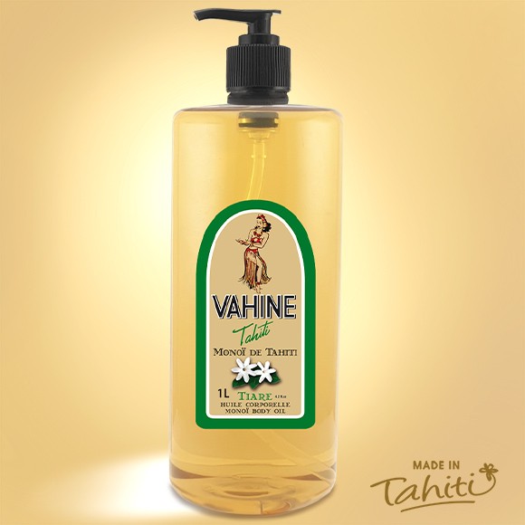 Monoi vahine tahiti 98% parfum fleur de tiare 1 litre Monoi vahine tahiti 98% parfum fleur de tiare 1 litre