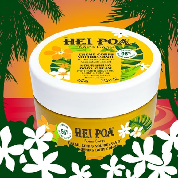 Creme corps nourrissante au monoi hei poa 210ml Creme corps nourrissante au monoi hei poa 210ml