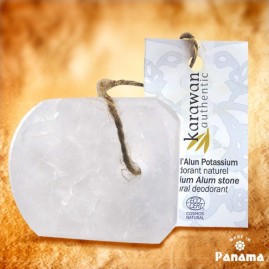 Pierre d'alun polie potassium 100 % naturel 70g