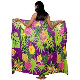 Pareo Bali Art fait main Fleurs polynesiennes 8102