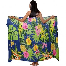 Pareo Bali Art fait main Fleurs polynesiennes 8103