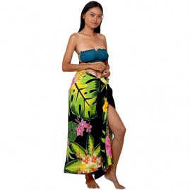 Pareo Bali Art fait main Fleurs polynesiennes 8100