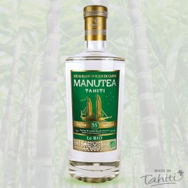 Rhum blanc agricole bio 55 manutea tahiti 70cl