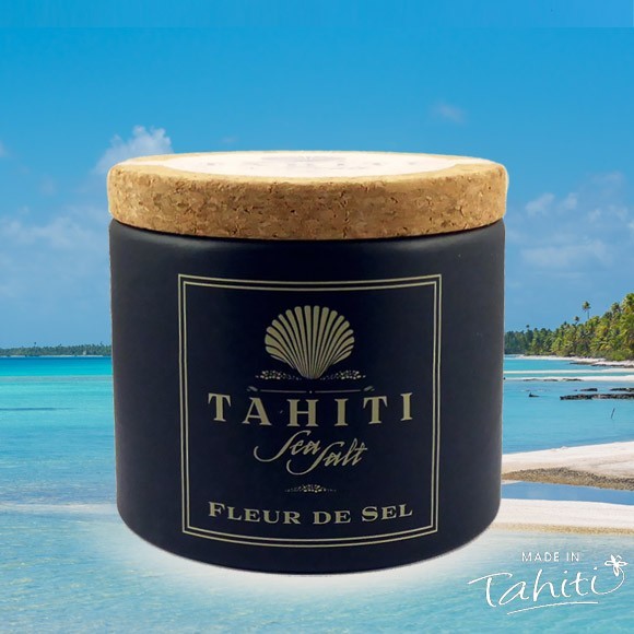 Fleur de sel de tahiti sea salt en pot 140g