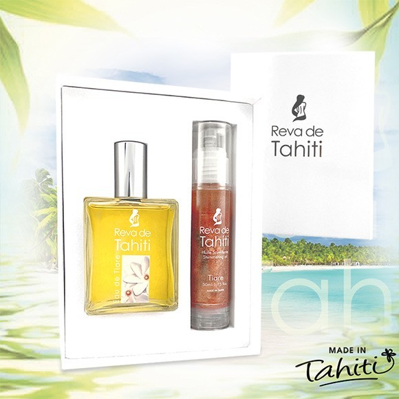 Coffret Bronze Reva de Tahiti Eau de Tiare + Huile Scintillante Pailletée