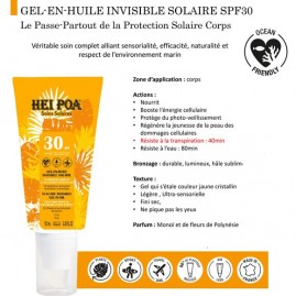 Gel en Huile Solaire 100mL Monoi Hei Poa SPF30