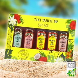 Gift Box Cadeau Soleil 5 Monoi Tiki Tahiti Bronzants 30mL