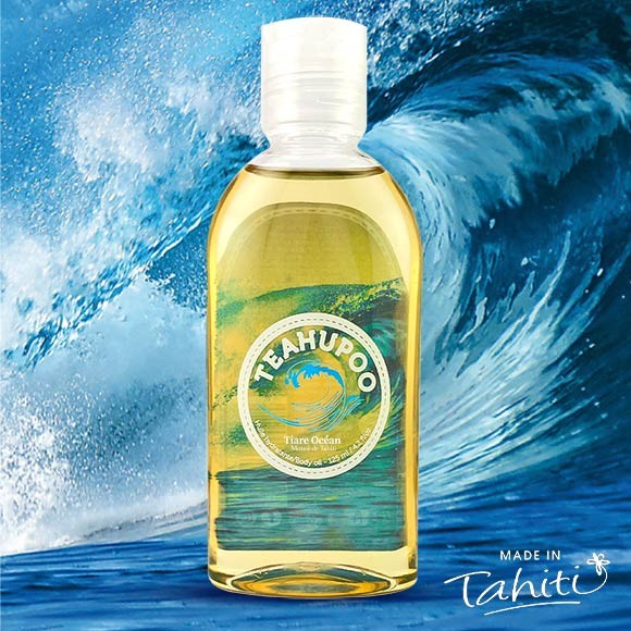 Monoi Teahupoo Tahiti 125mL Parfum Tiare Ocean 100% Naturel