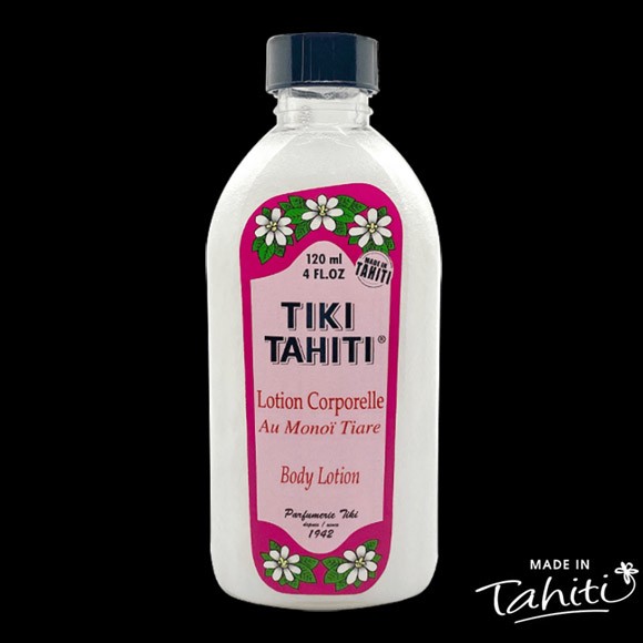 Lotion Corporelle au Monoi Tiki parfum Tiare Tahiti 120mL