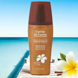 Huile Sublimatrice Pailletee Monoi Corine de Farme Spray 150ml