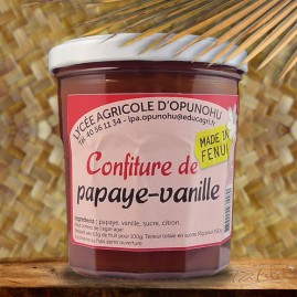 Confiture Artisanale Moorea 350g Papaye Vanille de Tahiti