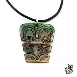 Pendentif Nacre Gravee...
