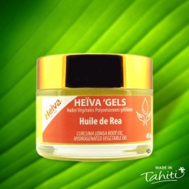 Heiva Gel 100% Naturel Monoi à l'Huile de Rea Tahiti gélifié Pot Verre 45gr