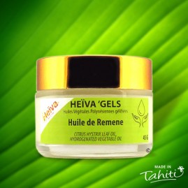 Heiva Gel 100% Naturel Monoi à l'Huile de Remene gélifié Pot Verre 45gr