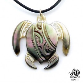 Pendentif Nacre Gravee...