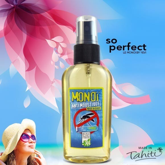 The Monoï Anti-Mosquito from TEVI Tahiti 120ml - Tahiti oil factory