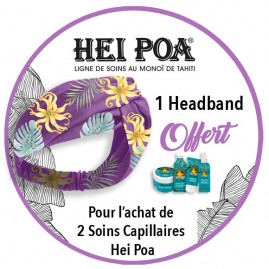 Headband Hei Poa offert avec de 2 Soins Capillaires Hei Poa