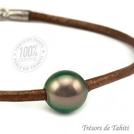 Bracelet Cuir Perle de...