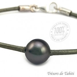 Bracelet Cuir Perle de...