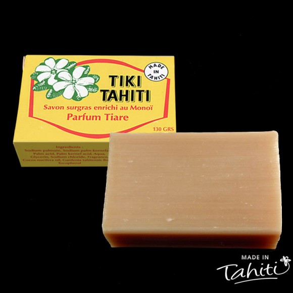 Savon surgras au monoi tiki tahiti parfum tiare 130g