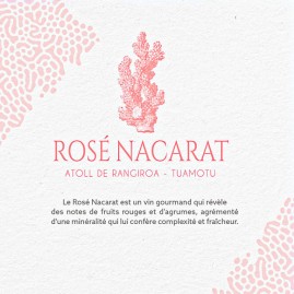 Rose Nacarat Vin de Tahiti Rangiroa 75cL Nouveau