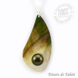 Pendentif Goutte Perle &...