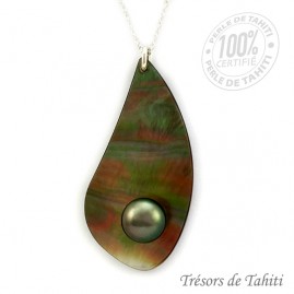 Pendentif Goutte Perle &...