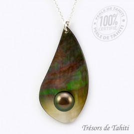 Pendentif Goutte Perle &...