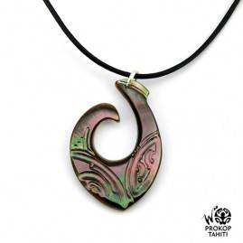 Pendentif Nacre Gravee...