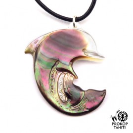 Pendentif Nacre Gravee...