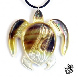 Pendentif Nacre Gravée...
