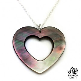 Pendentif Coeur de Nacre...