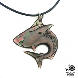 Pendentif Nacre Gravee...