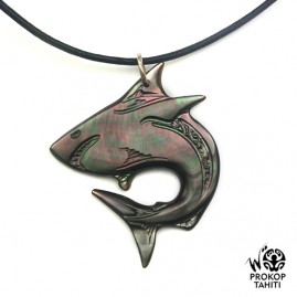 Pendentif Nacre Gravee...