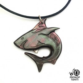 Pendentif Nacre Gravee...