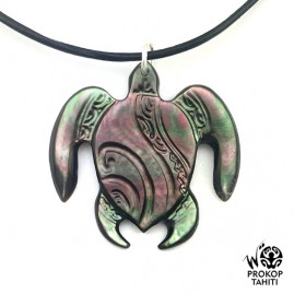 Pendentif Nacre Gravee...